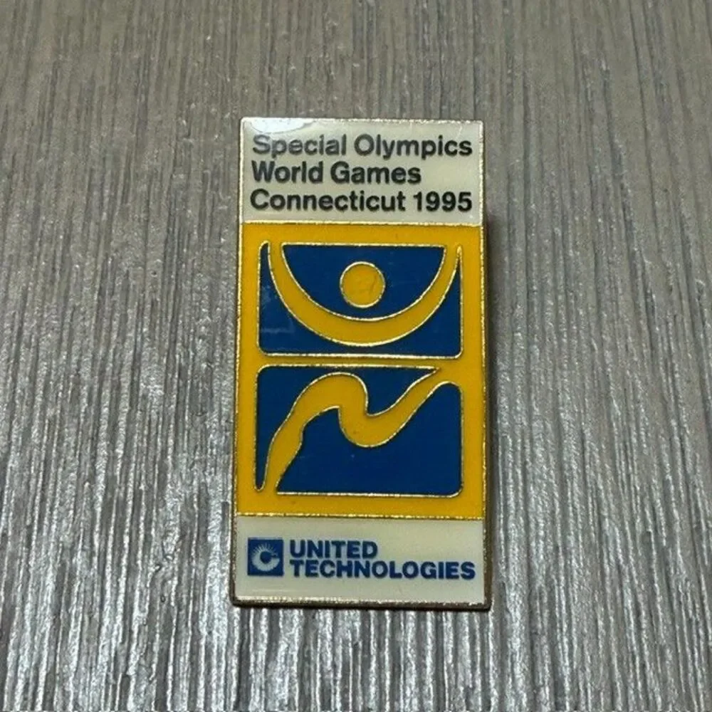 Vtg Special Olympics of Connecticut CT 1995 United Technologies Lapel Pin Enamel